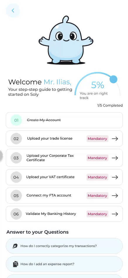 VAT management screen preview